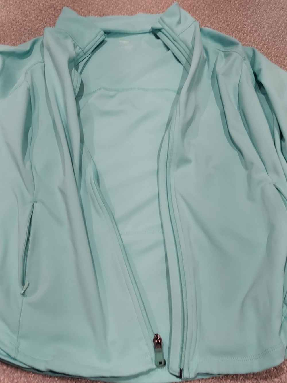 tek gear Light Aqua Bomber-Style Zip Jacket